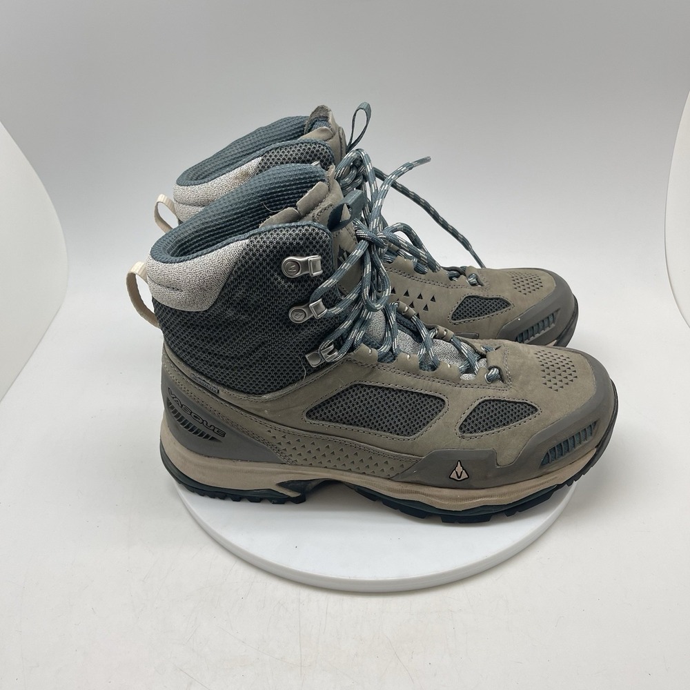 Vasque Boots Womens 10.5 M Breeze AT GTX Gray Leather Waterproof Hiking 7023
